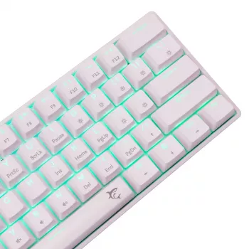 Laidinė mechaninė klaviatūra White Shark Shinobi-2 (GK-004211) — US išdėstymas, raudoni jungikliai, balta