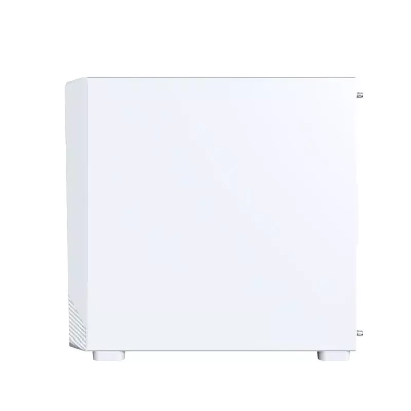 PC korpusas Montech X5M (W) Micro Tower, baltas — Micro-ATX/Mini-ITX, palaiko ATX PSU, 3x120mm priekyje, 1x120mm gale, 2x3.5 colio nišos, 4x2.5 colio nišos