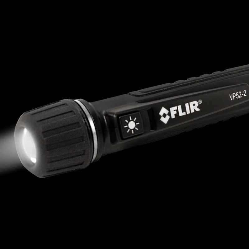 FLIR VP52-2 bekontaktis įtampos testeris CAT IV 1000 V LED, vibracija, garsinis signalas Kišeninis Juodas