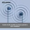 Sony IER-EX15C ausinės su mikrofonu, laidinės, įkūrinės, skambučiams ir muzikai, USB-C, juodos