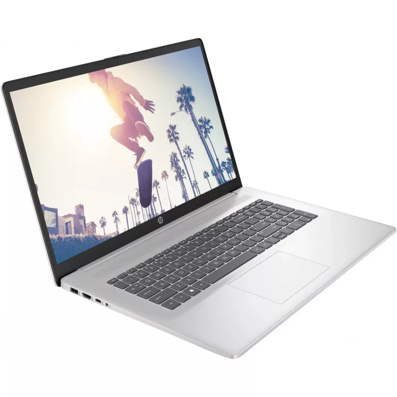 HP 17-cp3178ng RYZ7 7730U/16GB/512SSD/FreeDOS sidabrinis - Klaviatūros išdėstymas gali būti vokiškas