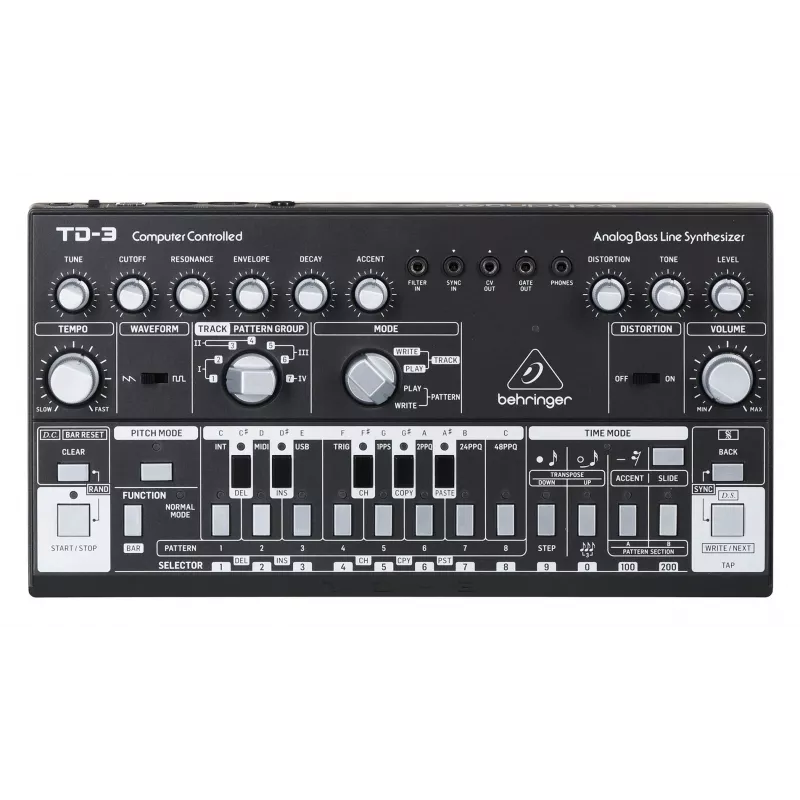 Analoginis sintezatorius Behringer TD-3-SB Juodas 9V DC