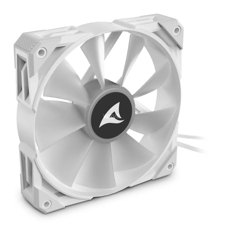 Fan Sharkoon F50 12 cm Pilka White 600-2000 RPM 132 m³/h