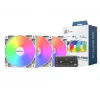 Montech GF120 V2 ARGB kompiuterio korpuso ventiliatoriaus modulis 12 cm baltas 3 vnt.