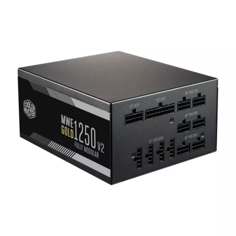 Cooler Master MPE-C501-AFCAG-EU MWE Gold V2, ATX 1250W, RTX Ready, modulinis, 140mm, juodas