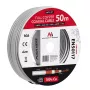 Bendraašis kabelis Maclean MCTV-471 RG-6/U 50 m baltas