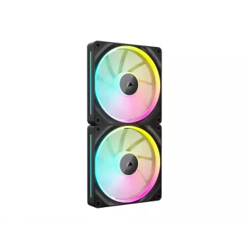 CORSAIR iCUE Link LX140 ARGB 140 mm korpuso ventiliatoriai - 2 vnt. pakuotė, juodi