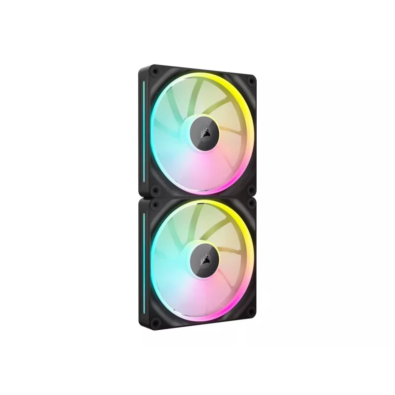 CORSAIR iCUE Link LX140 ARGB 140 mm korpuso ventiliatoriai - 2 vnt. pakuotė, juodi