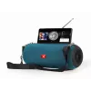Stereo nešiojama kolonėlė GEMBIRD SPK-BT-17-G — Bluetooth 5.1, 5 W RMS, 1200 mAh, MicroSD, FM, AUX