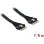 DELOCK PCIe 4.0 plonas SAS laidas SFF-8654 8i į (0,5 m) modelis 82303