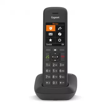 Gigaset C575 Analoginis/DECT telefonas su skambučio numerio atpažinimu Juodas