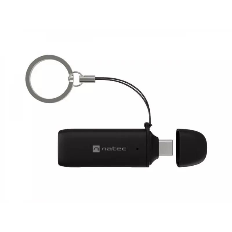 Kortelių skaitytuvas NATEC SCARAB C SD/Micro SD USB 3.2 Gen 1 Juoda (NCZ-2365)
