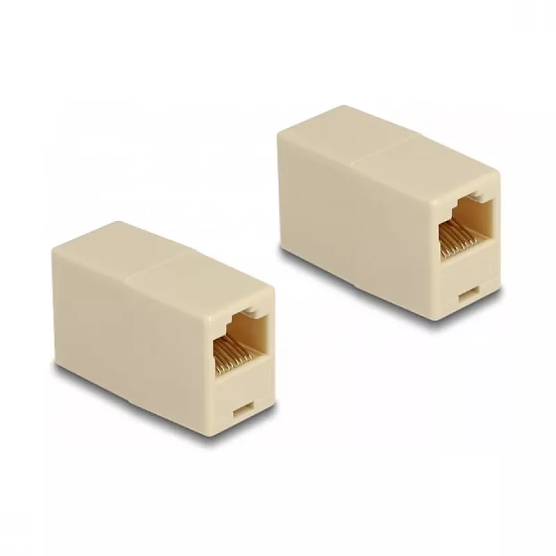 DeLOCK adapteris RJ45 lizdas į RJ45 lizdą UTP smėlio, moteriška/moteriška