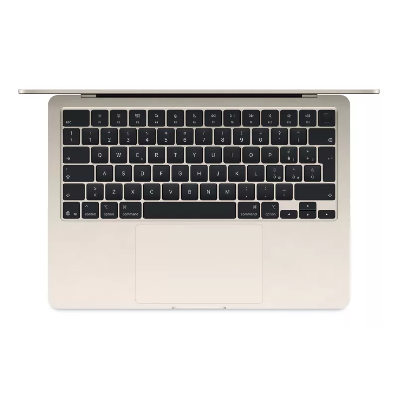 „MacBook Air 13“, „Starlight“, M4 (10 branduolių CPU / 10 branduolių GPU), 16 GB, 512 GB, vokiška klaviatūra, 35 W dviejų USB-C prievadų maitinimo adapteris, MW103D/A