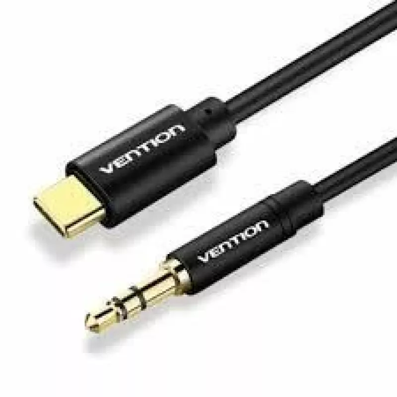 Garso kabelis 3,5 mm į USB-C / 1,5 m juodas Bgabg Vention