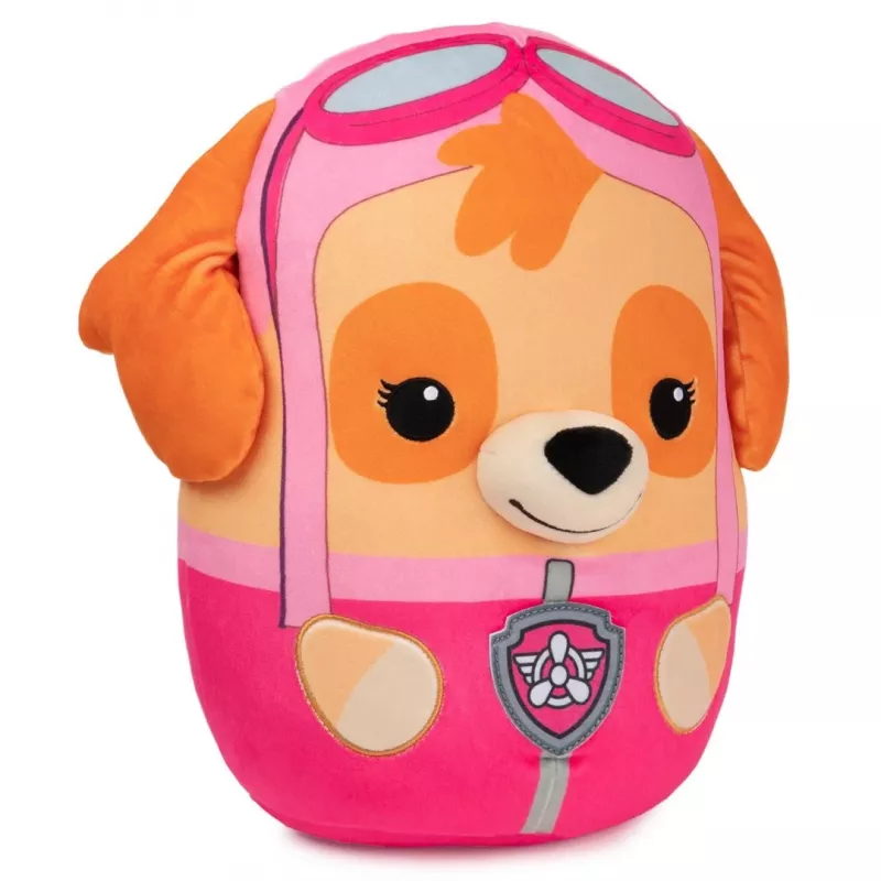 PAW Patrol Skye Squish Plush, oficialus žaislas iš populiaraus animacinio filmuko, minkštas pliušinis gyvūnas vaikams nuo 1 metų, 12 colių