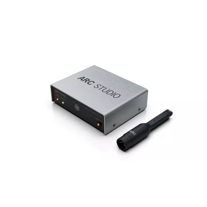 ik multimedia ARC Studio IP-ARC-STUDIO-IN garsiakalbiai, 50 W, 50 Ω išėjimo varža, 24 bitų / 96 kHz, juodi, 465 g