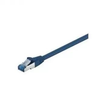 Wentronic Goobay CAT 6a komutacinis kabelis, S/FTP (PiMF), mėlynas, 2 m - LSZH be halogenų, varinis (93738)