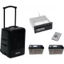 Nešiojama belaidė garsinimo sistema Omnitronic MOM-10BT4 su CD grotuvu, USB, SD ir 2 įkraunamomis baterijomis