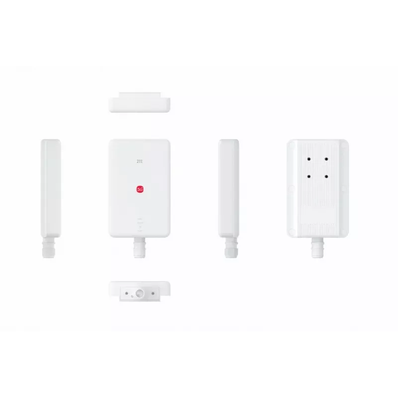 Maršrutizatorius ZTE G5 Max Dual Band Wi‑Fi 802.11ac — 5G, Dual SIM, 1x 2.5GbE, USB‑C, 48V, baltas