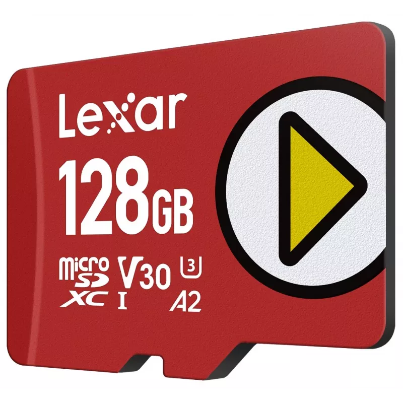 Lexar PLAY LMSPLAY128G-BNSNG 128 GB microSDXC atminties kortelė, UHS-I, 10 klasė
