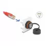 DeLOCK Easy 45 modulis Tinklo RJ45 Cat.6A 45x45mm 1000 Mbit/s Juoda