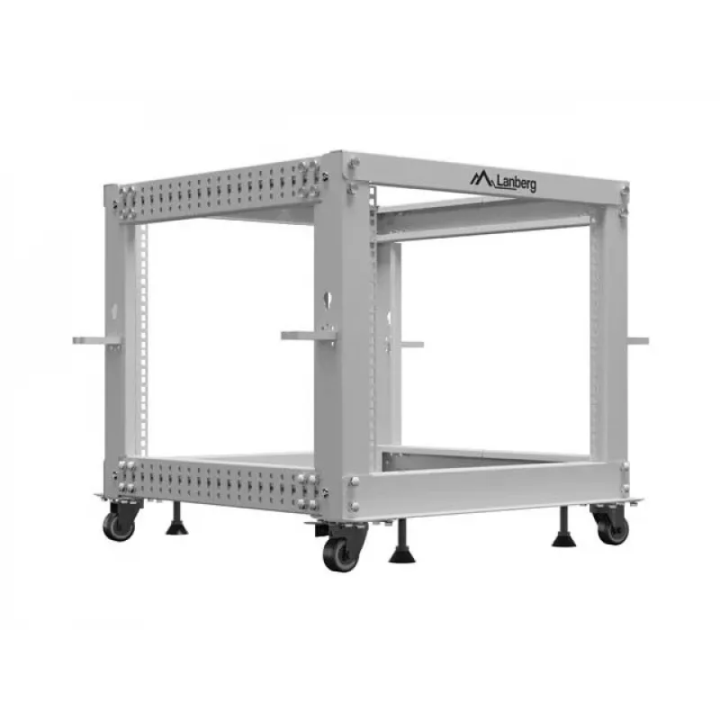 Stovas 19 inch 9U 600x600–1100 reguliuojamas pilkas