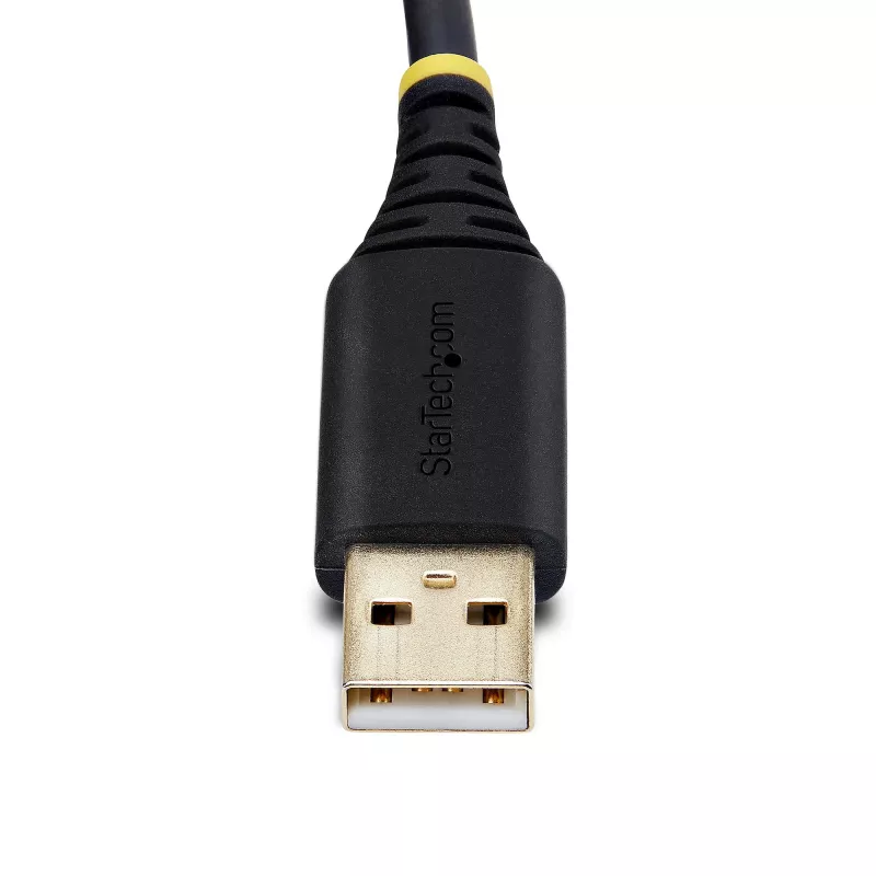 StarTech.com 4 m dviejų prievadų USB–serijinė sąsaja adapterio kabelis, keičiami DB9 varžtai/veržlės, COM išsaugojimas, USB-A į DB9 RS232, FTDI, 4 lygio ESD apsauga, Windows/macOS/ChromeOS/Linux – tvirta TPE konstrukcija
