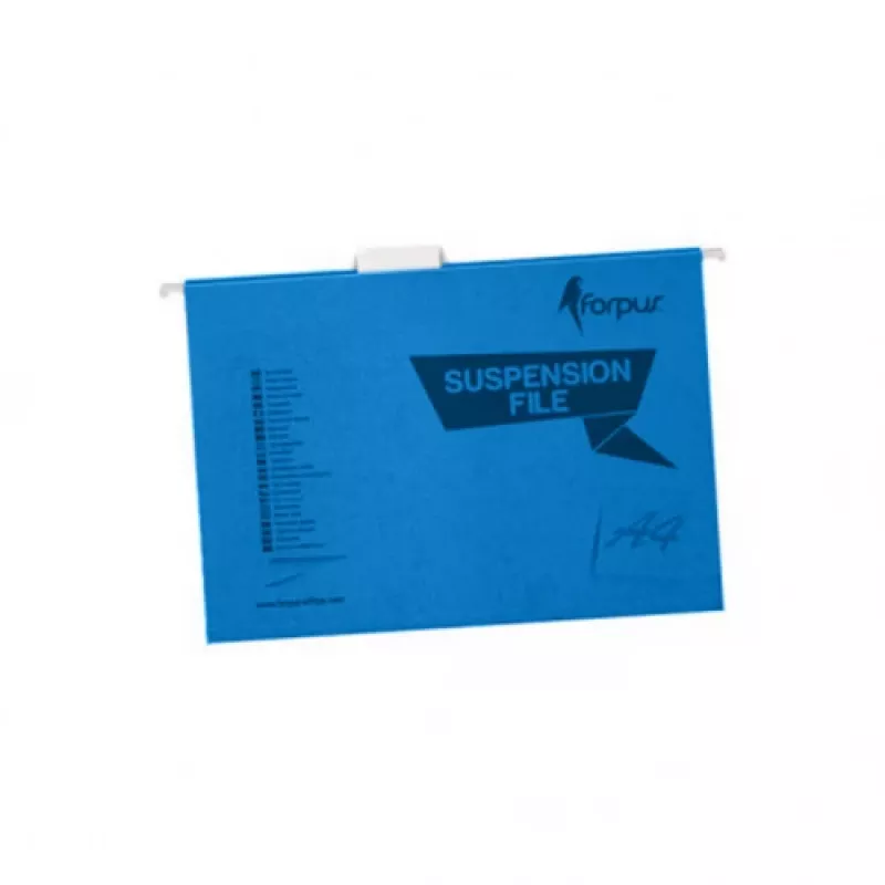 Pakabinamas aplankas FORPUS FO22705 A4 plastikinis mėlynas, 25 vnt.