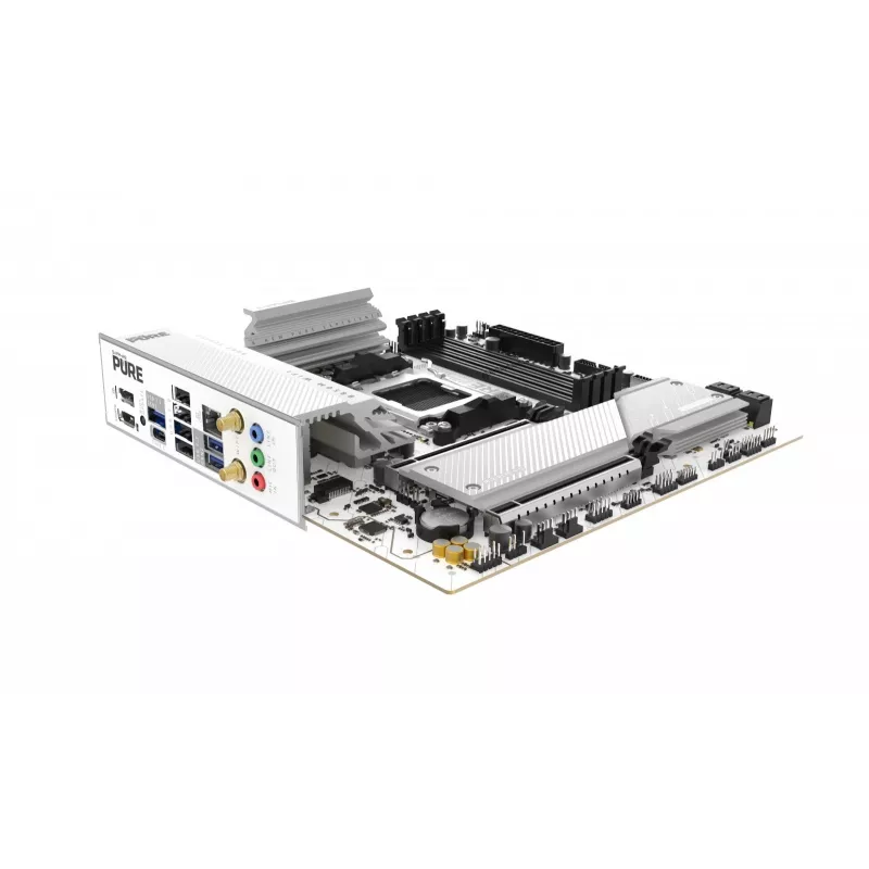 Pagrindinė plokštė Sapphire PURE B850M WIFI Micro ATX — AMD B850, lizdas AM5, DDR5 iki 8000 MHz, 4 DIMM, „Wi‑Fi 6“, 2,5 Gb LAN, 2× M.2, PCIe 5.0 x16