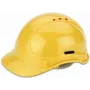 Saugos šalmas cimco 140202 — polietileninis apsauginis šalmas, baltas/geltonas, 350 g