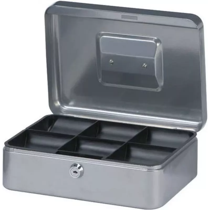MAUL Geldkassette, sidabrinė, matmenys: (P)250 x (G)191 x (A)88 mm (56113-95)