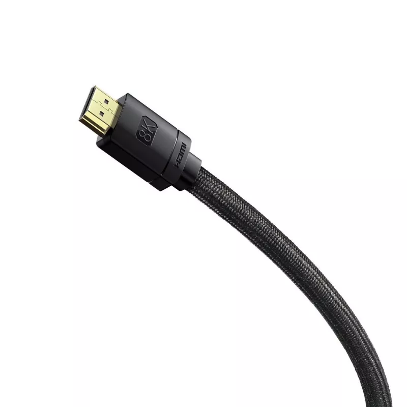 Baseus High Definition Series HDMI 2.1 laidas, 8K 60Hz, 3D, HDR, 48Gbps, 2m (juodas)