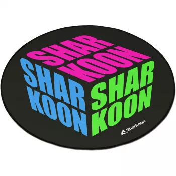 Kėdės kilimėlis Sharkoon SKILLER SFM11 Cube mėlynas žalias rožinis poliesteris 1200x1200x5mm