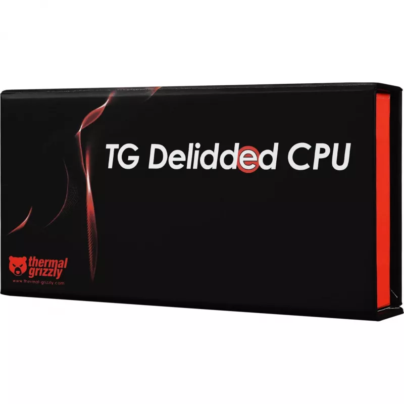 „Thermal Grizzly“ nuimtu dangteliu AMD Ryzen 9 9950X3D procesoriaus rinkinys (dėžutėje, be IHS, skirtas tiesioginio kontakto aušintuvams)