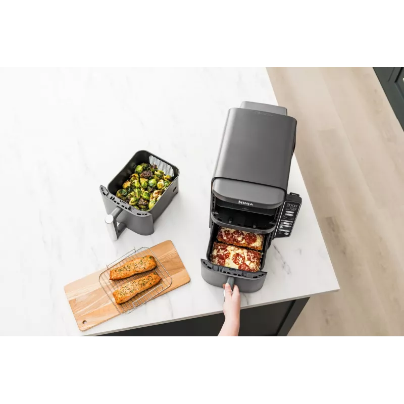 Ninja Double Stack XL karšto oro gruzdintuvė 2 skyriai su temperatūros zondu SmartCook 9,5 L SL451EU
