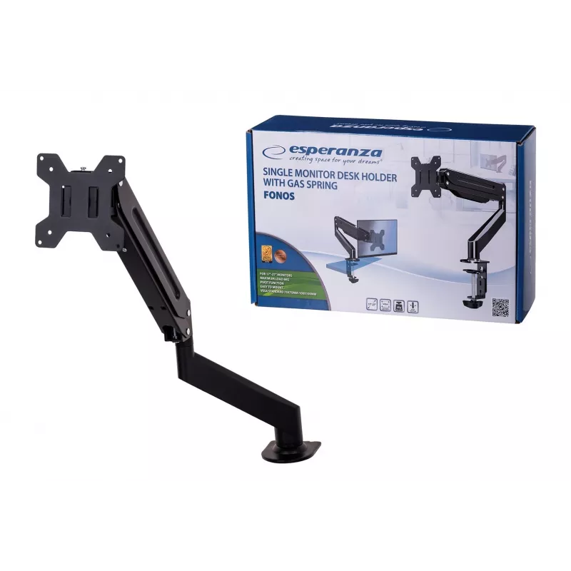 Esperanza ERW019 monitoriaus laikiklis / stovas 68,6 cm (27) stalui Juodas