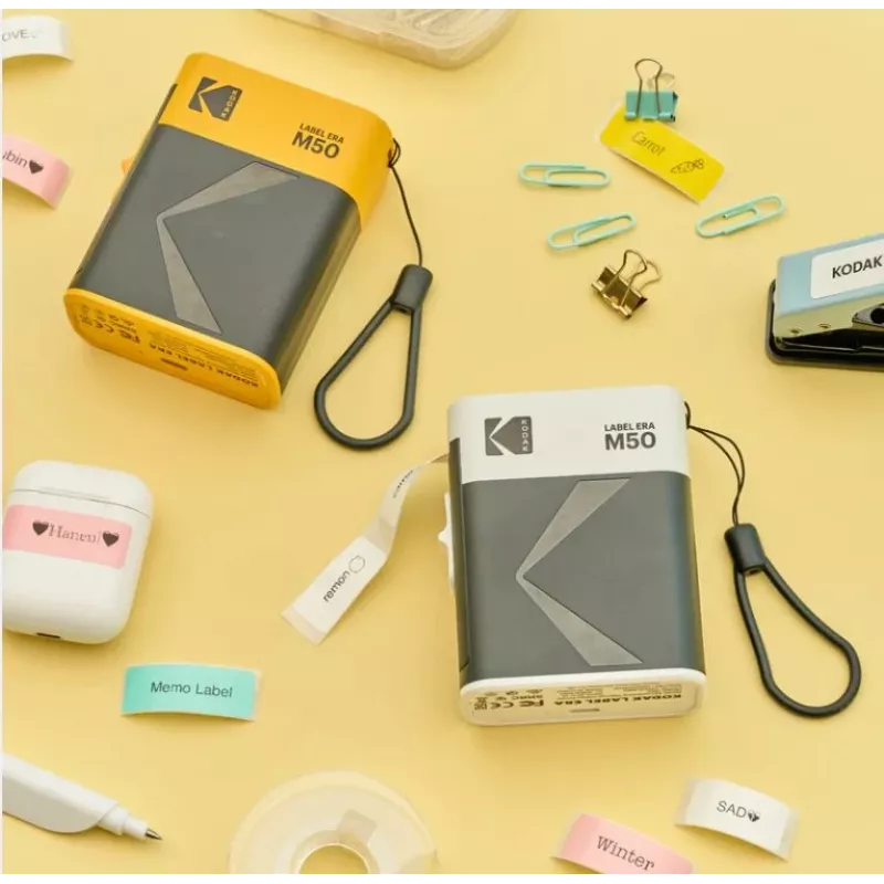 Etikečių spausdintuvas Kodak Label ERA M50 Bluetooth 14 mm etiketėms su geltonu ritiniu