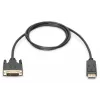 Assmann DisplayPort adapterio laidas. DP - DVI (24+1) M/M. 1,0 m. su fiksatoriumi. DP 1.2 suderinamas. UL. CE. juodas (AK-340301-010-S)