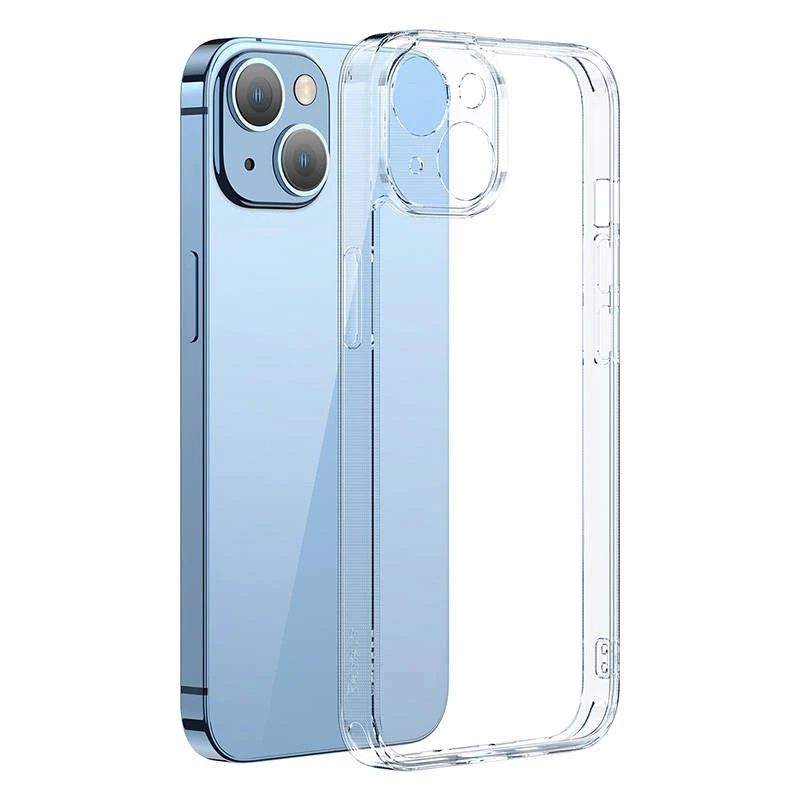 Baseus SuperCeramic permatomas stiklinis dėklas ir grūdinto stiklo rinkinys, skirtas iPhone 14 Plus