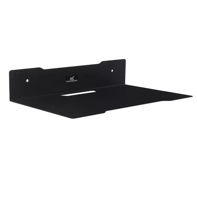 Wall shelf for decoder MACLEAN MC-122, steel, Juoda, max load 5 kg, hole spacing 219 mm