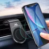 Automobilinis telefono laikiklis MACLEAN MC-326, magnetinis ir mechaninis tvirtinimas, horizontalus/vertikalus, juodas