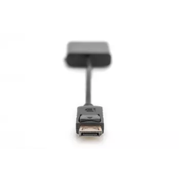Assmann DisplayPort adapter cable. DP - DVI (24+5) M/F. 0.15m.w/interlock. DP 1.1 compatible. UL. bl. w/o shielding. 32AWG (AK-340409-001-S)