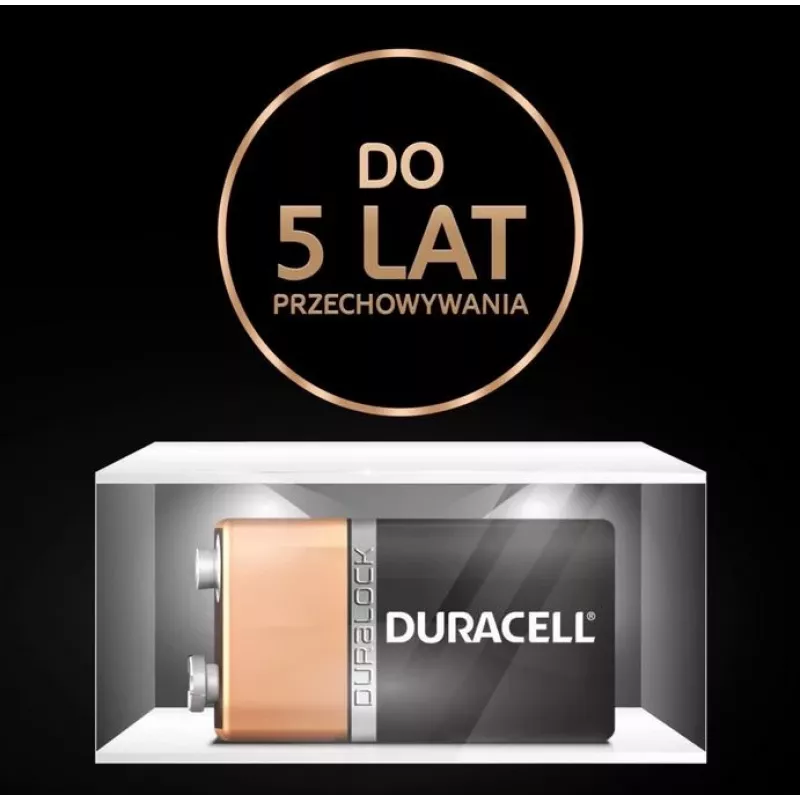 Duracell 9V baterija, vieno vieneto pakuotė 9VDUR BT0009