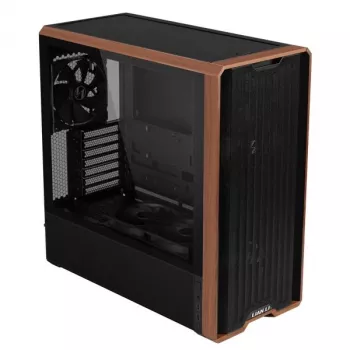 Kompiuterio korpusas Lian Li Lancool LAN217X Midi Tower, juodas, medis