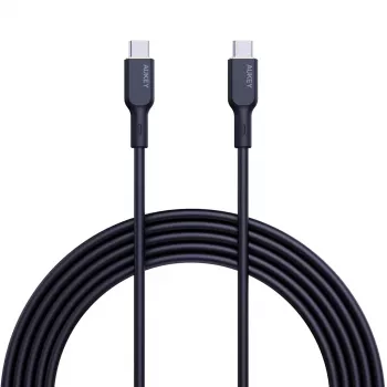AUKEY CB-SCC241 USB-C Power Delivery PD 240W 5A 20V 1m Nylon Black - D