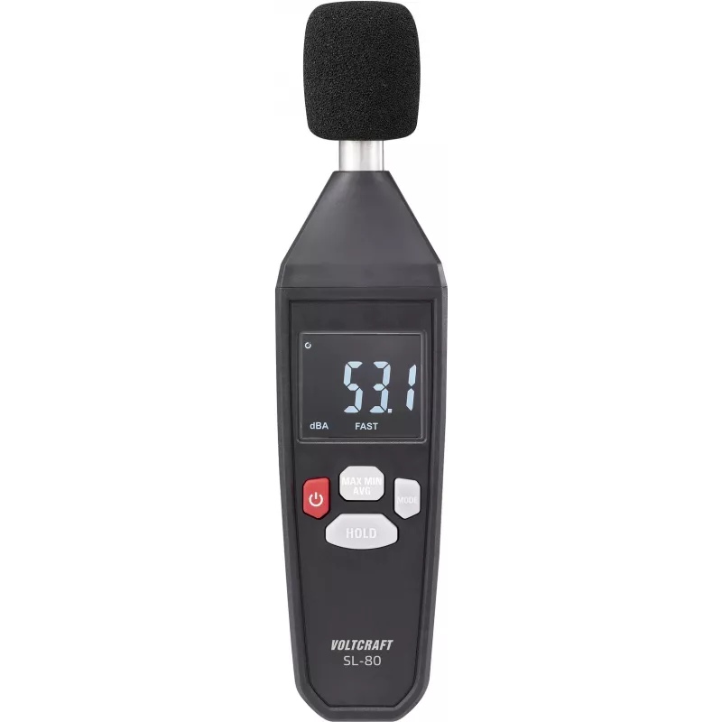 VOLTCRAFT SL-80 garso lygio matuoklis 30 - 130 dB 31.5 Hz - 8 kHz (VC-13101365)
