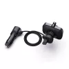 FM siųstuvas SAVIO TR-14 Bluetooth USB, FM 87,6–107,9 MHz, MicroSD, USB-C, 12 V automobilio maitinimas