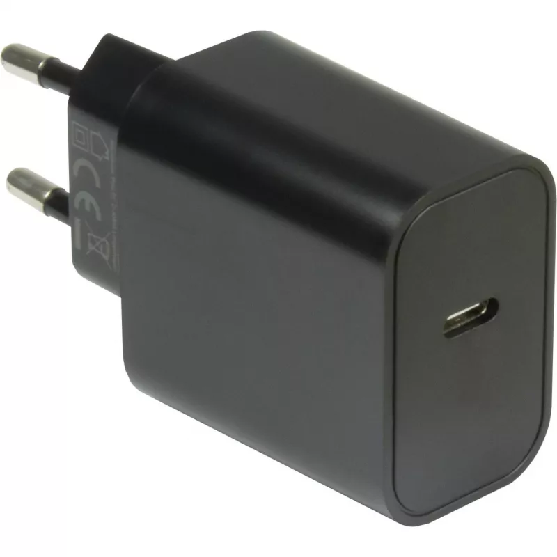 Įkroviklis PD-2020, USB-C įkroviklis (juodas, be laido, PD 20 W, greitasis įkrovimas 3.0)