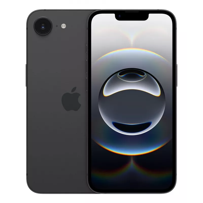 Išmanusis telefonas Apple iPhone 16e — 6,1 colio (15,5 cm), A18, 128 GB, Dual SIM, 5G, 48 MP, juodos spalvos